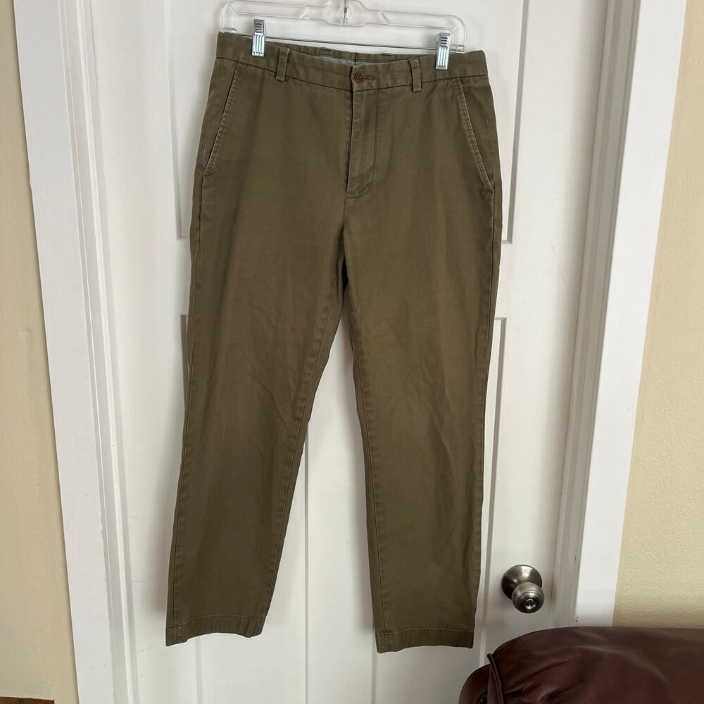 Brooks Brothers Clark Men's Chino Khaki Pants Olive 32 x 30 Preppy
